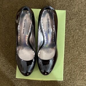 Gianni Bini Brown Patent Leather Heels